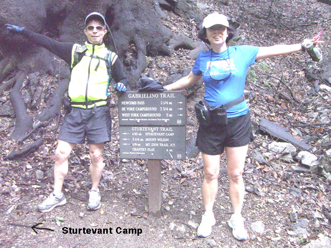 Sturtevant Camp - Newcomb Saddle trail sign